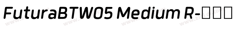 FuturaBTW05 Medium R字体转换